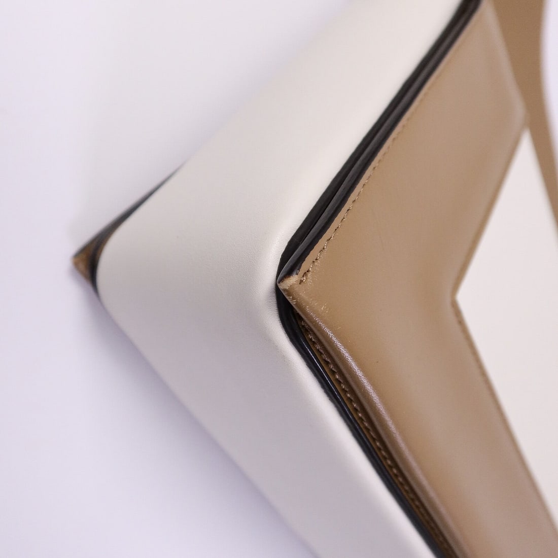 Celine Frame Bag White Beige - 14