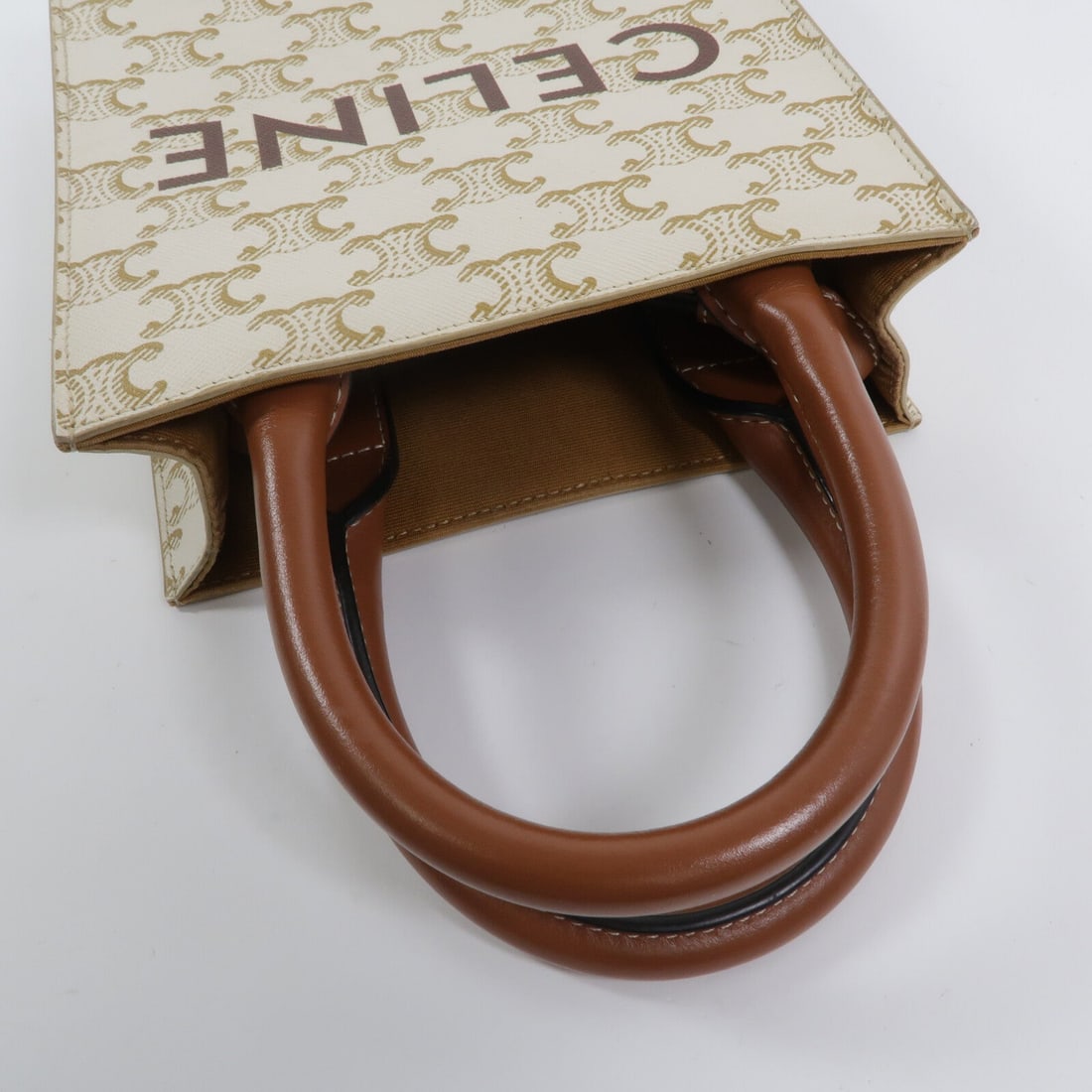 Celine Mini Vertical Cabas Brown - 9