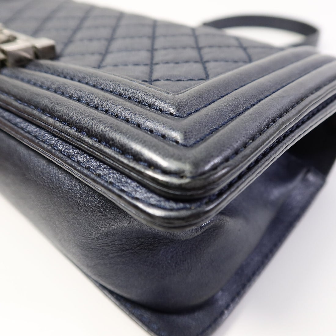 Chanel Boy 25 Navy Blue - 13