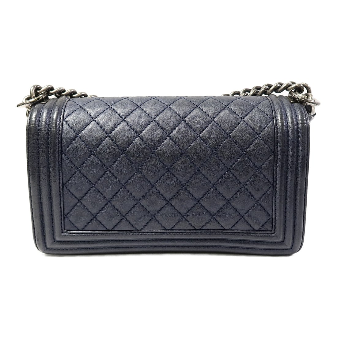 Chanel Boy 25 Navy Blue - 3