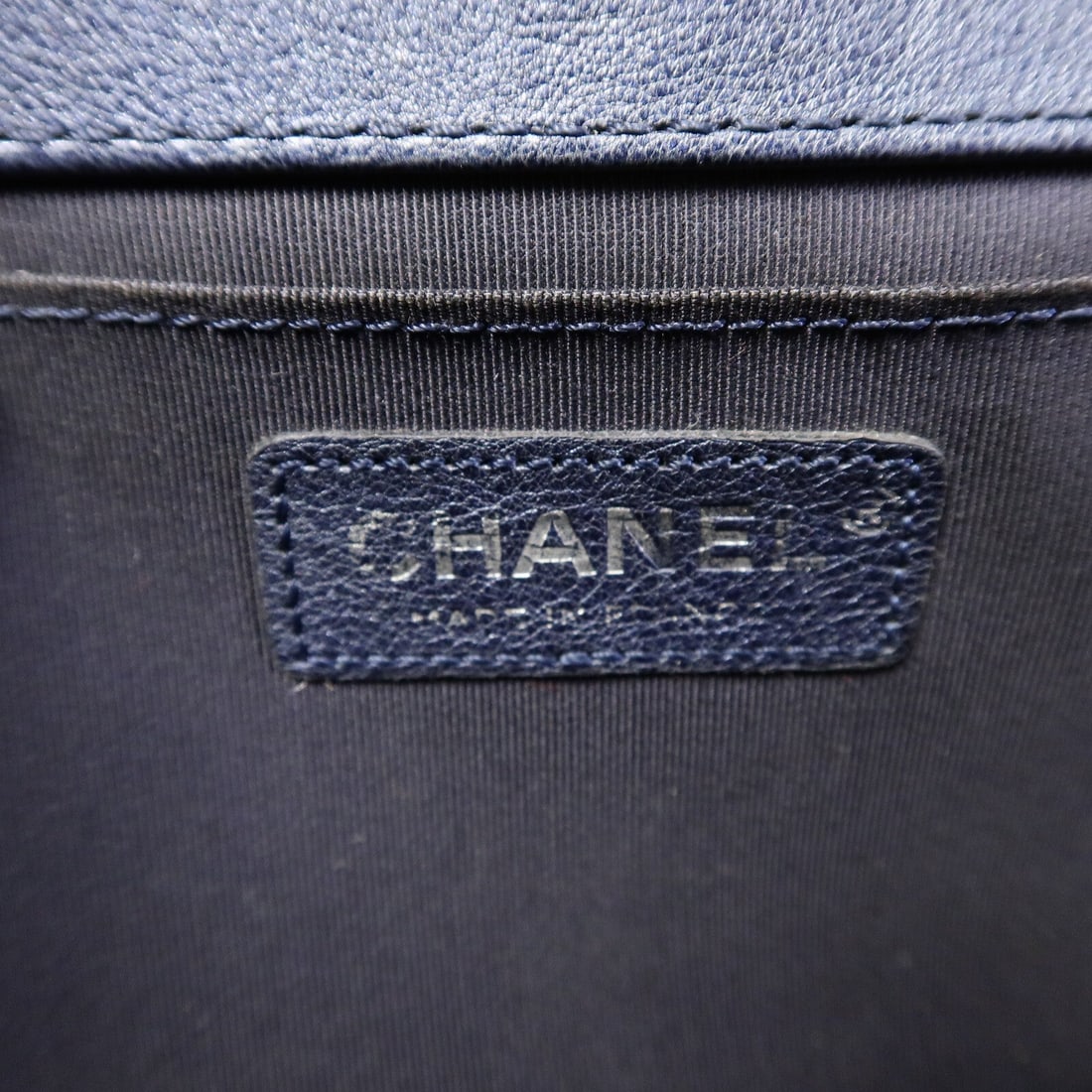 Chanel Boy 25 Navy Blue - 6