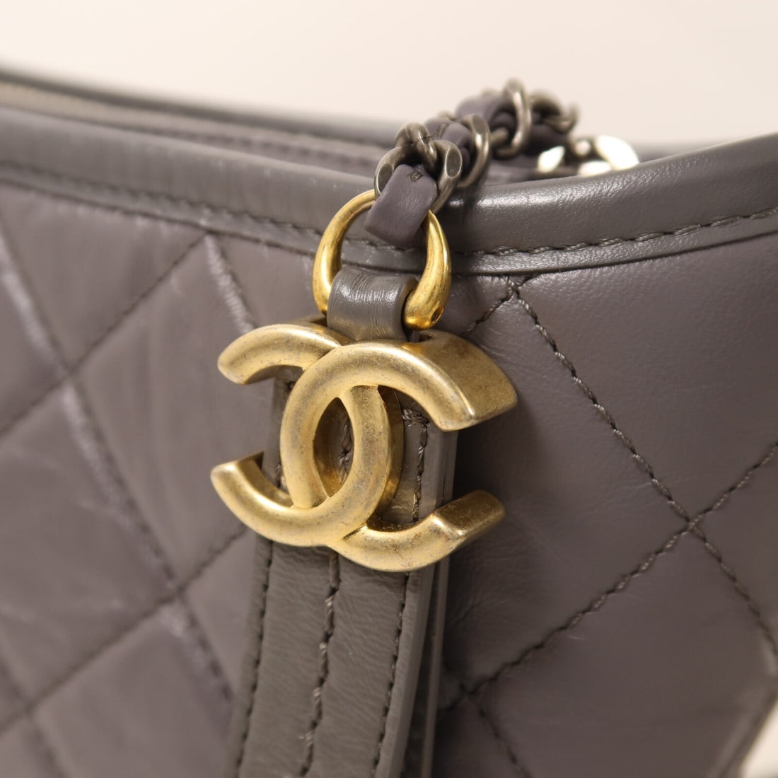 Chanel Gabrielle Small Grey - 10