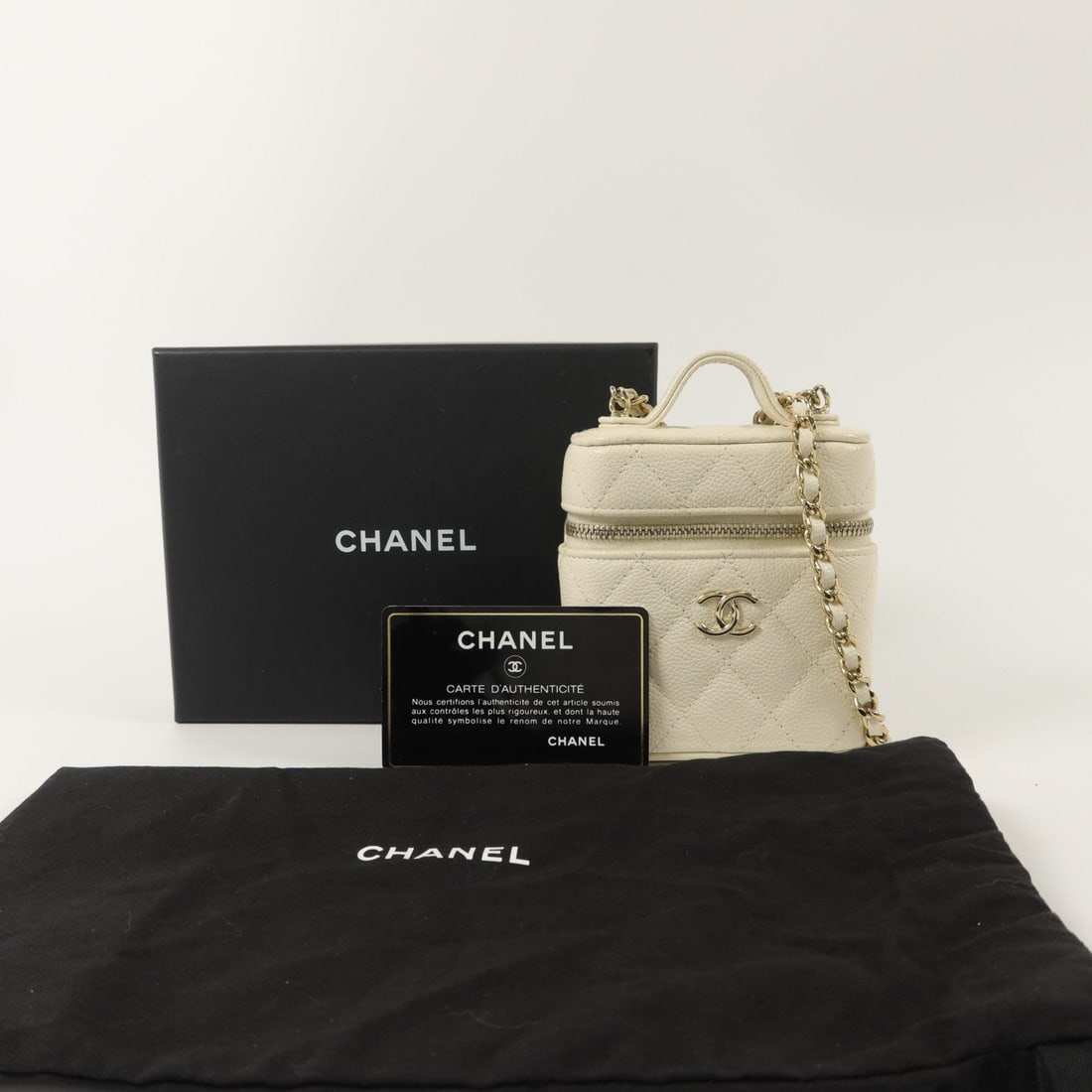 Chanel Mini Box Handle White - 10