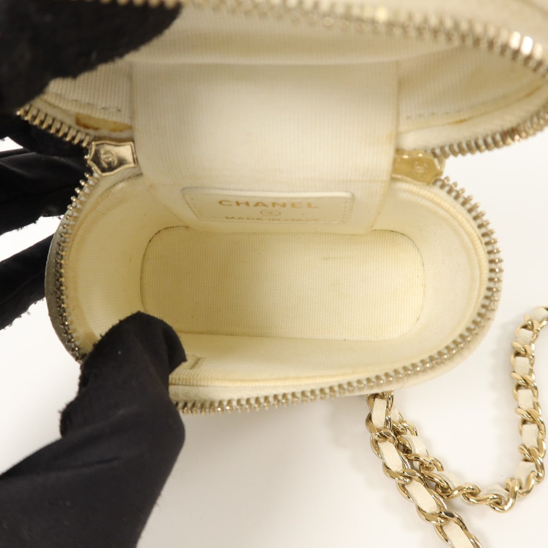 Chanel Mini Box Handle White - 5