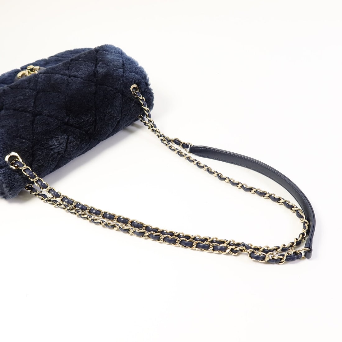 Chanel Flap Bag Medium Navy - 9