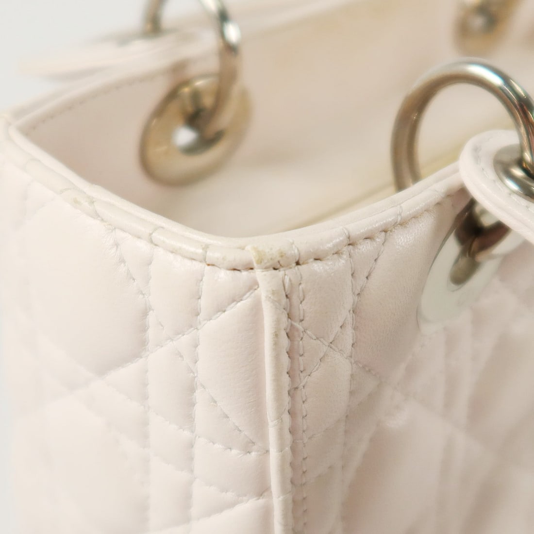 Dior Lady Dior Medium White - 18