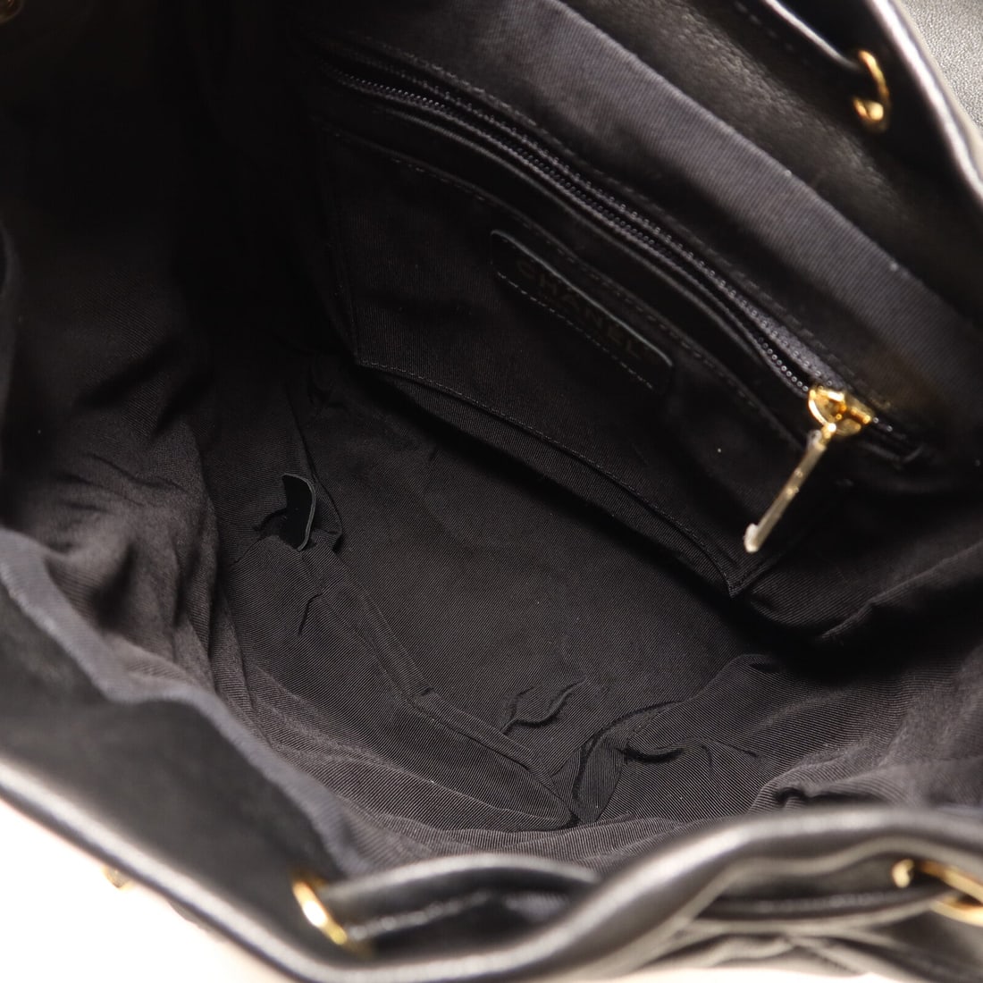 Chanel Backpack Black Lambskin - 5