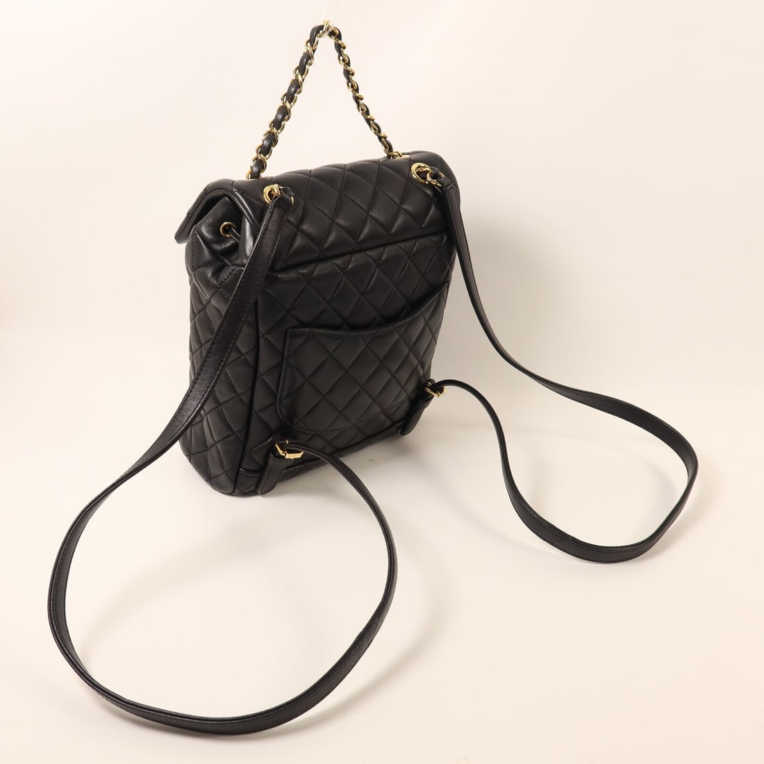 Chanel Backpack Black Lambskin - 9