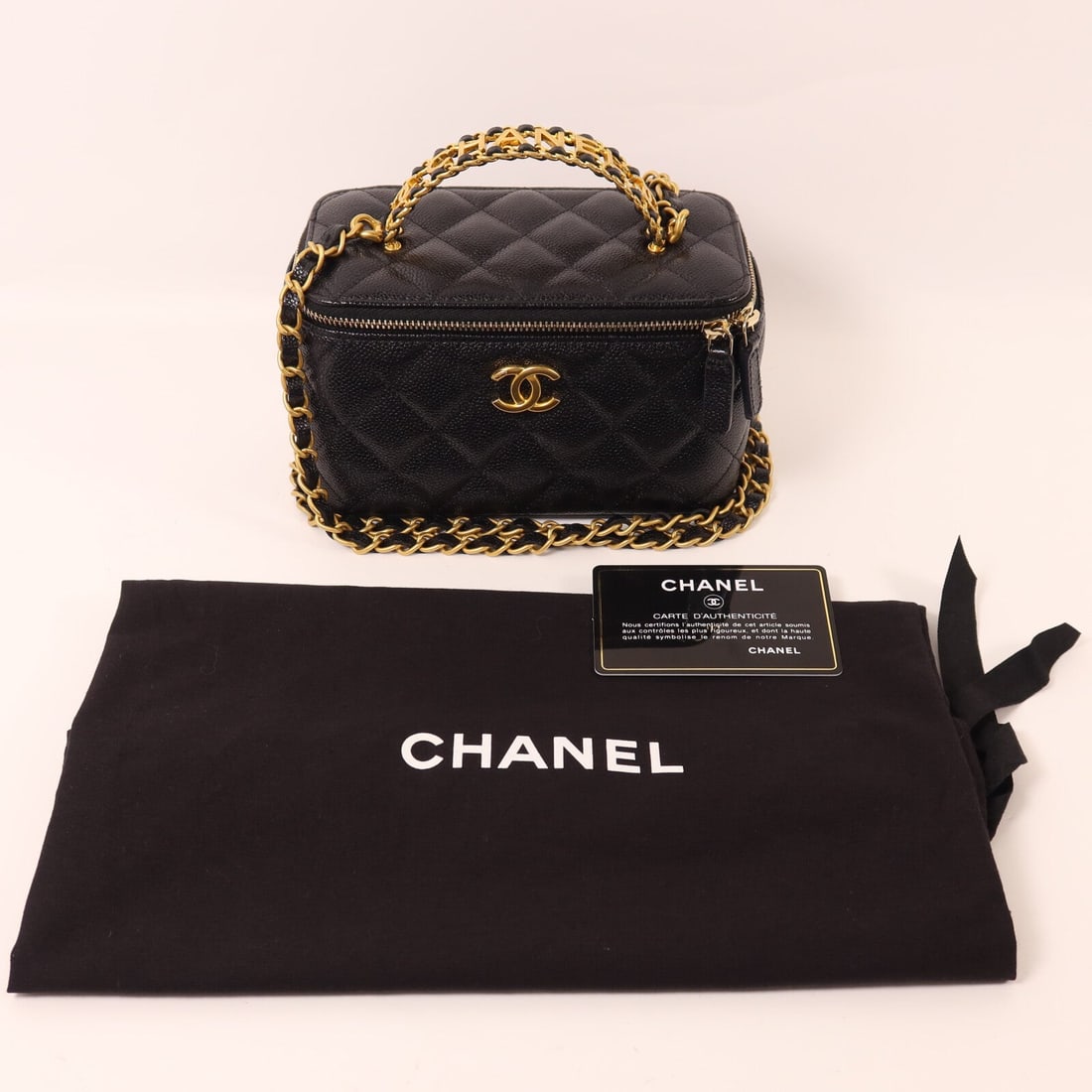 Chanel Vanity Top Handle Black - 10