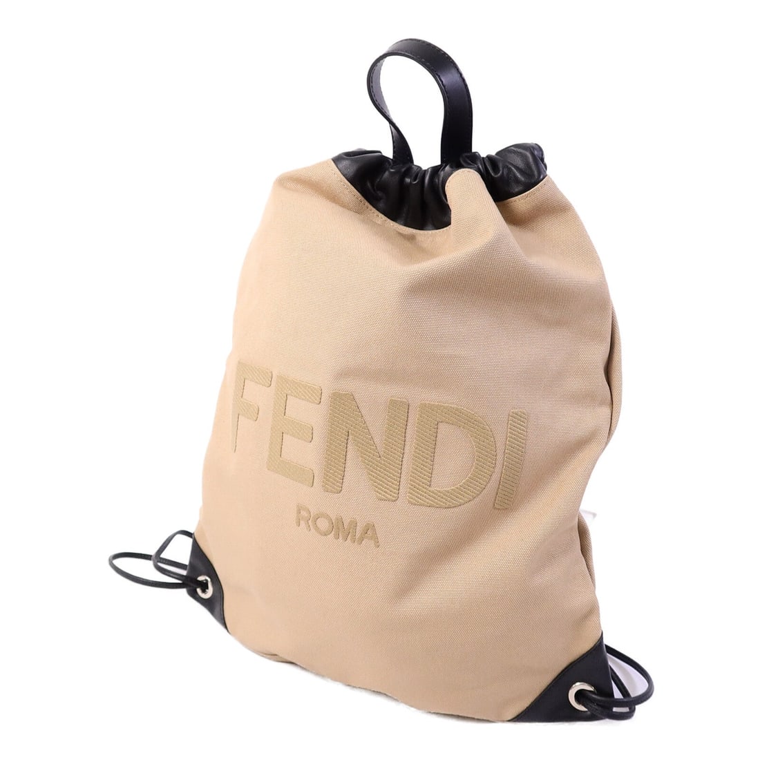 Fendi Canvas Backpack Beige - 3