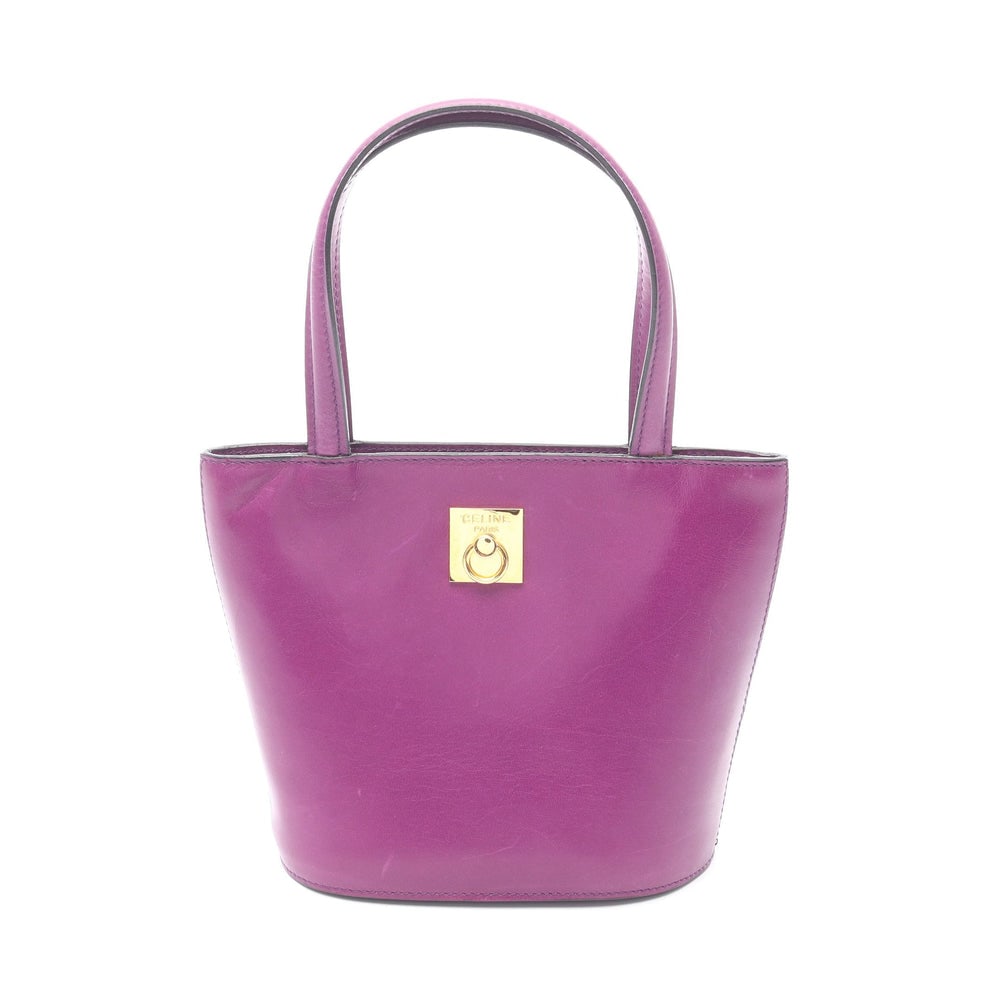 Celine Mini Tote Purple: Celine Mini Tote Handbag. Color: Purple. Material: Leather. Size: 20.5/15 X 15.5 X 8.5 Cm. Handle: 31 Cm.