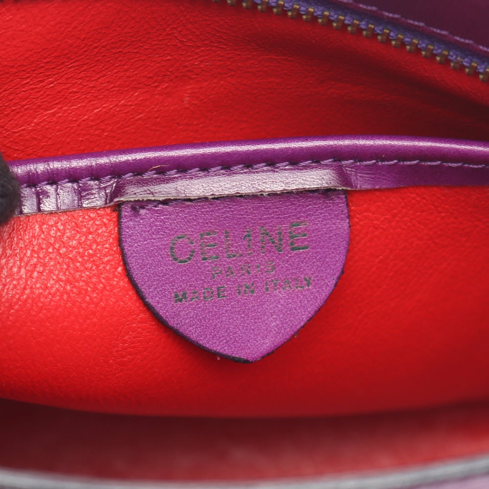 Celine Mini Tote Purple - 4