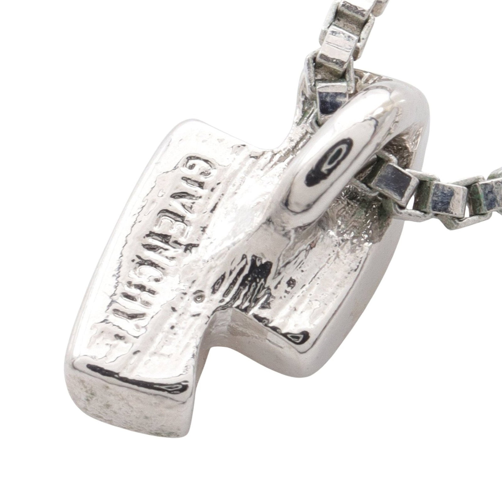 Givenchy Rhinestone Necklace Silver - 2