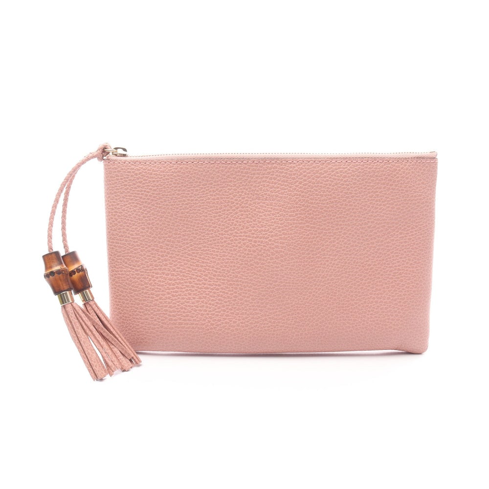 Gucci Bamboo Clutch Pink: Gucci Bamboo Clutch Bag. Color: Pink. Material: Leather. Size: 25.5/26 X 15.5 X 1 Cm.