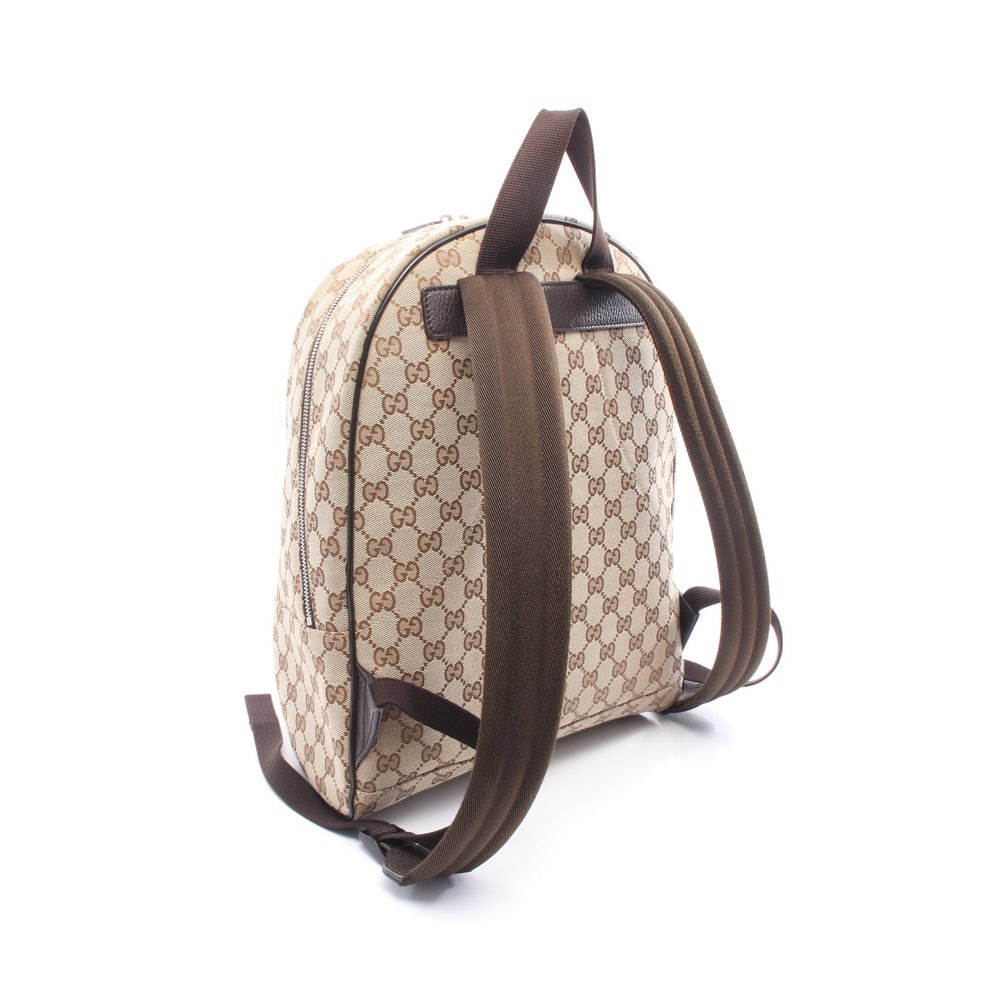 Gucci GG Canvas Backpack Beige Brown - 2