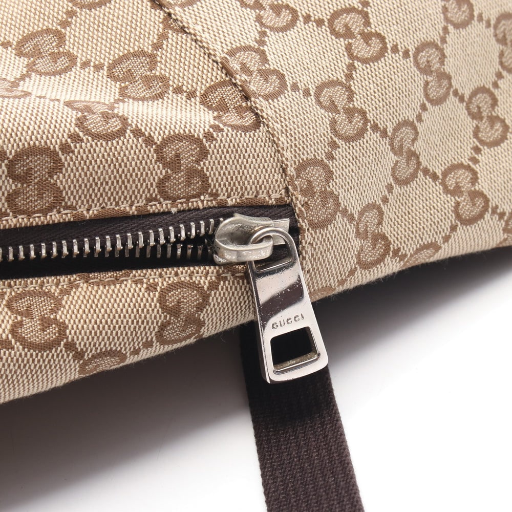 Gucci GG Canvas Backpack Beige Brown - 6