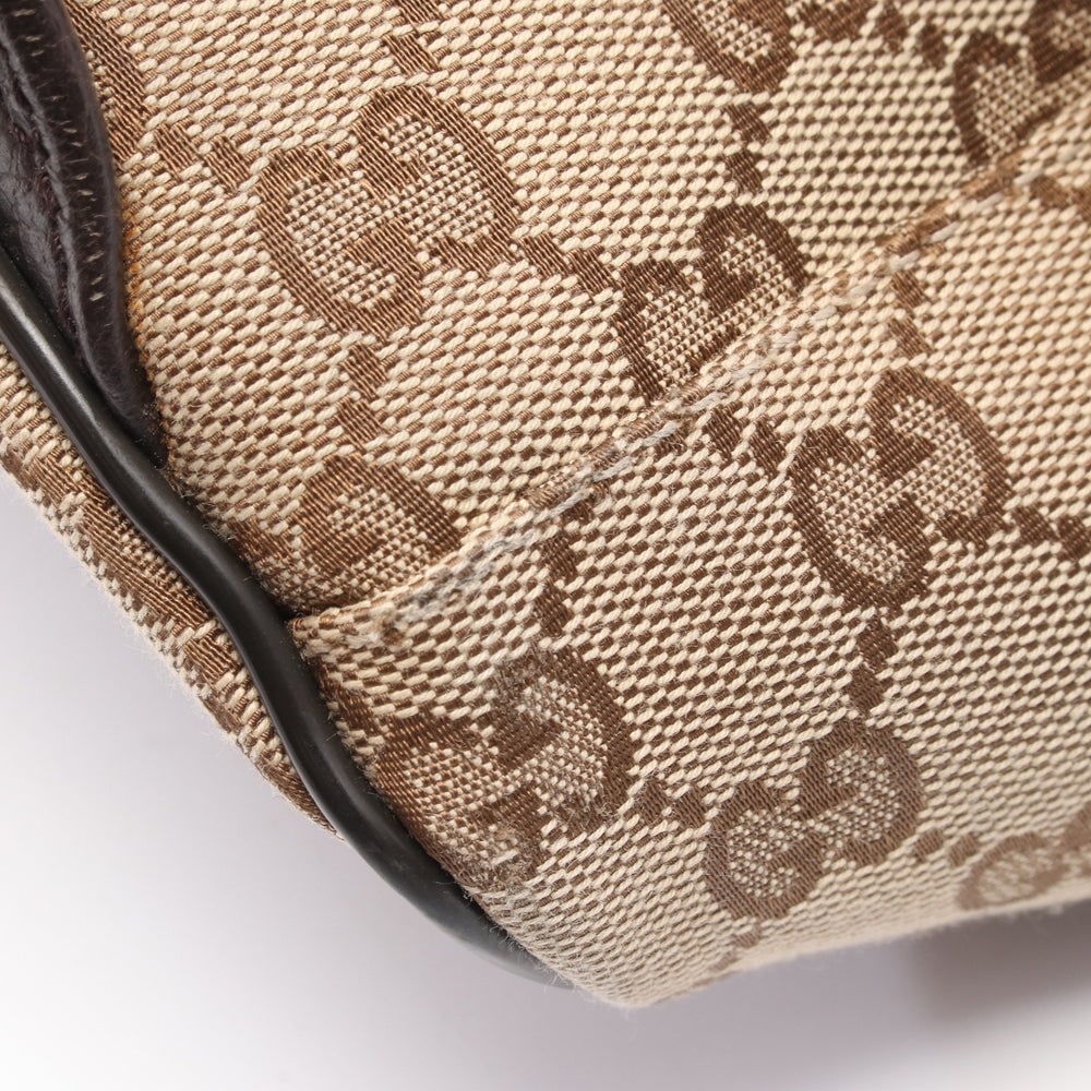 Gucci GG Canvas Backpack Beige Brown - 8