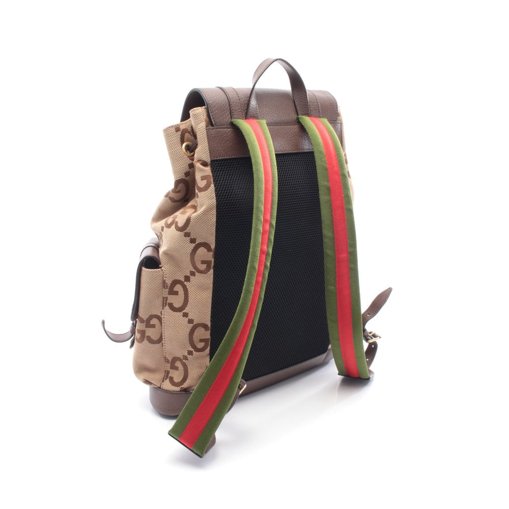 Gucci Jumbo GG Backpack Beige Brown - 2