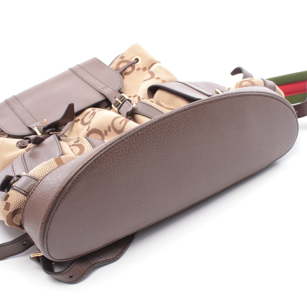 Gucci Jumbo GG Backpack Beige Brown - 5