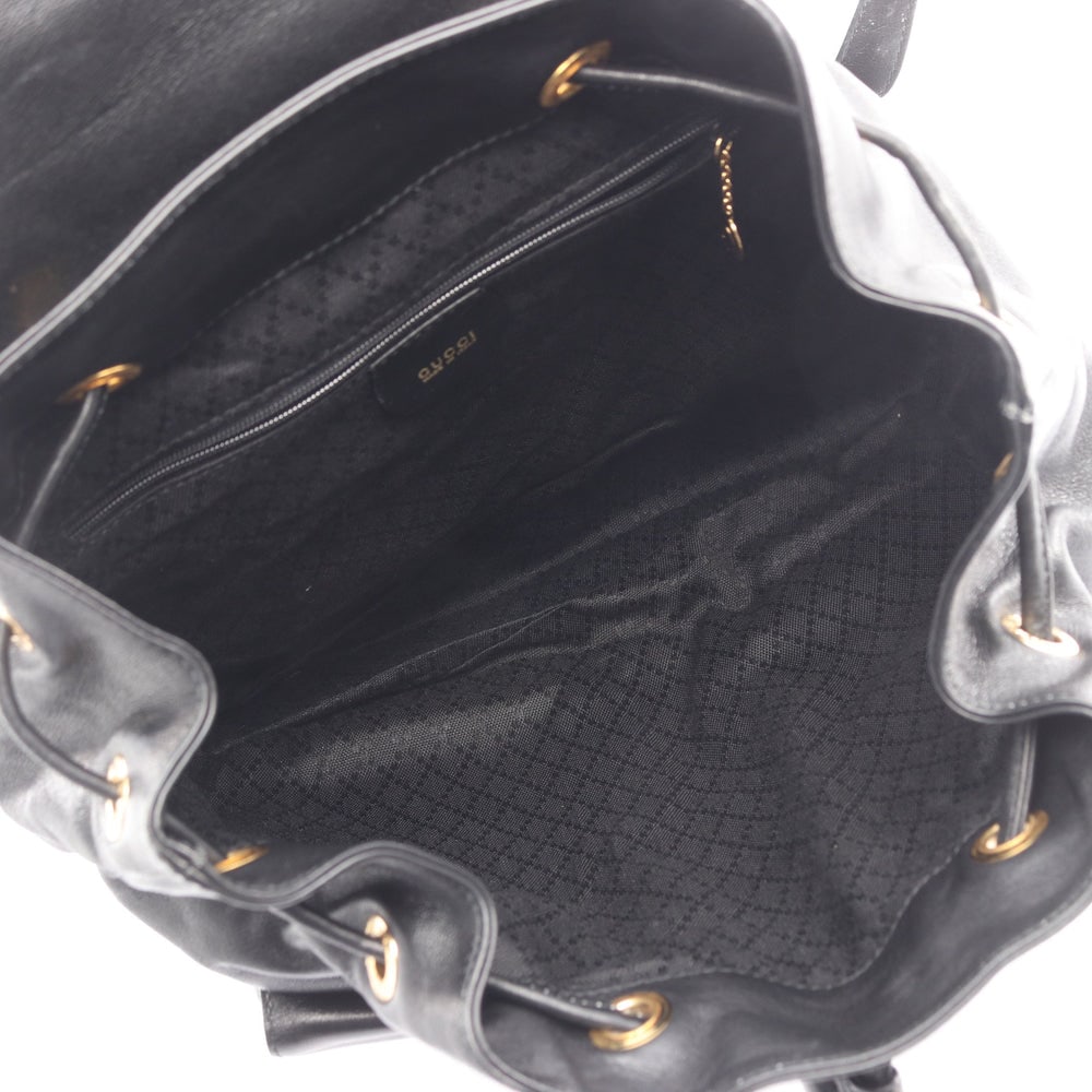 Gucci Bamboo Leather Backpack Black - 3