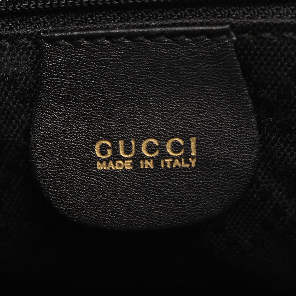 Gucci Bamboo Leather Backpack Black - 4