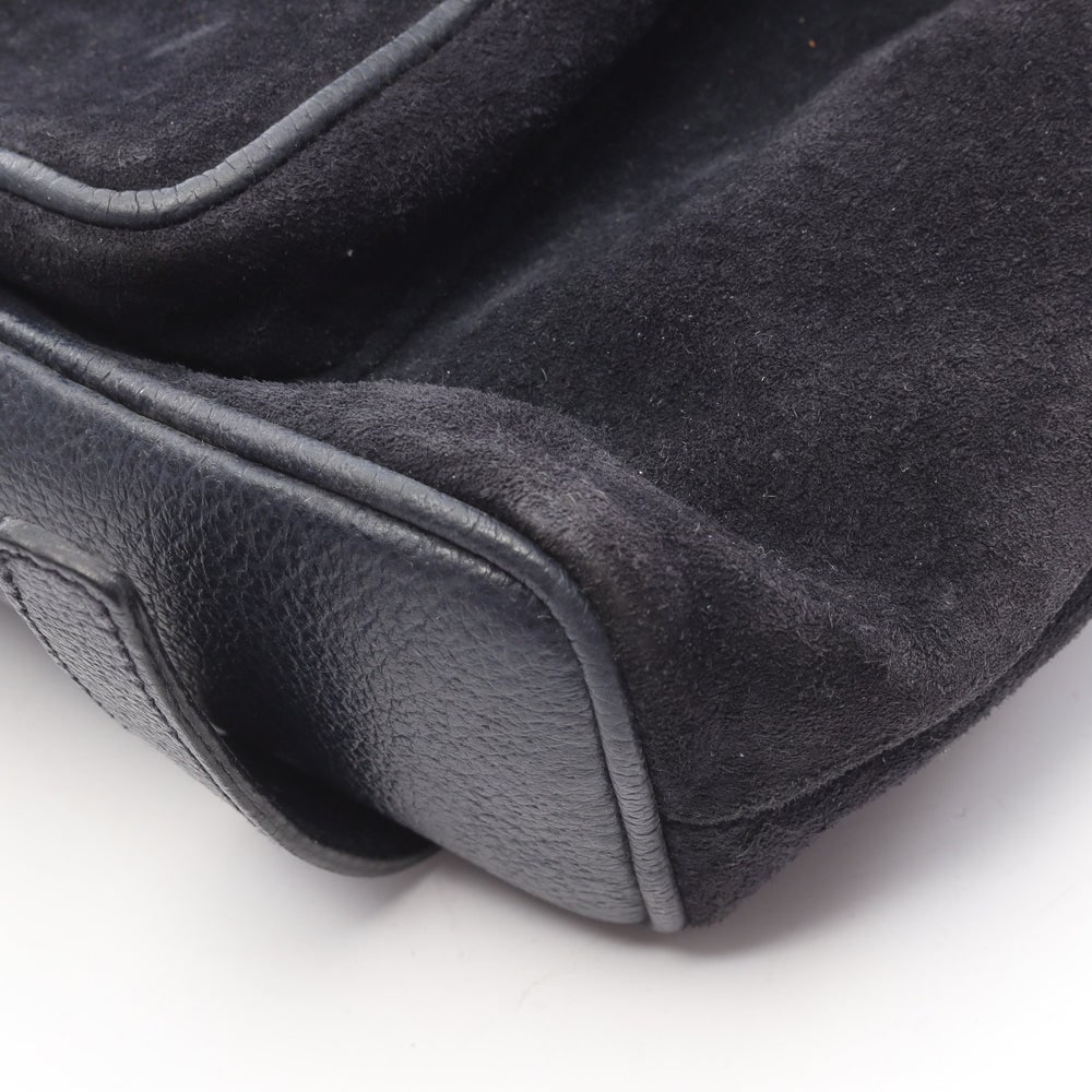 Gucci Bamboo Suede Backpack Navy - 5