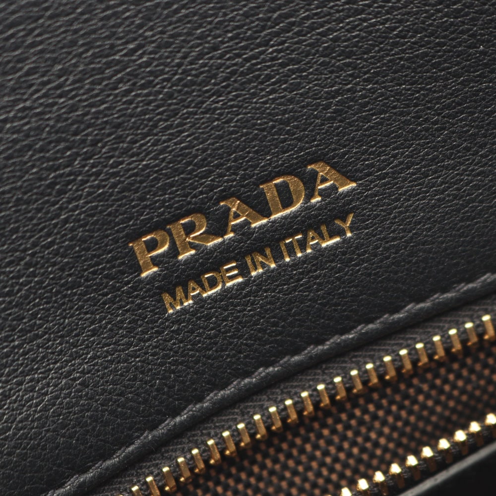 Prada Soft Grain Tote Black - 4