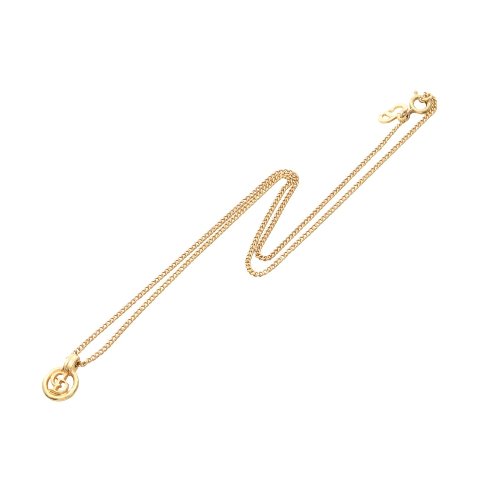 Dior CD Circle GP Gold Necklace - 3