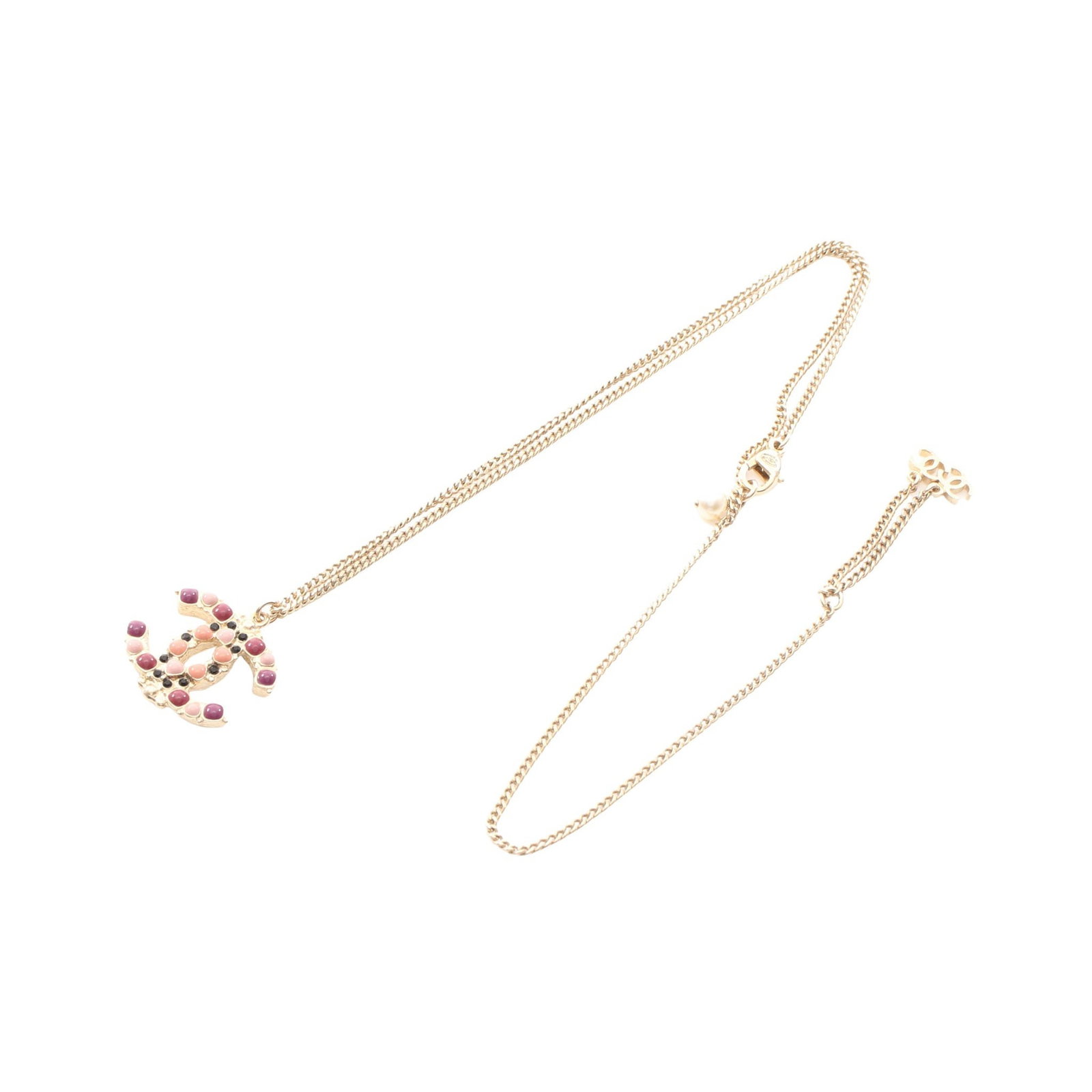 Chanel Coco Mark Rhinestone Gold - 3