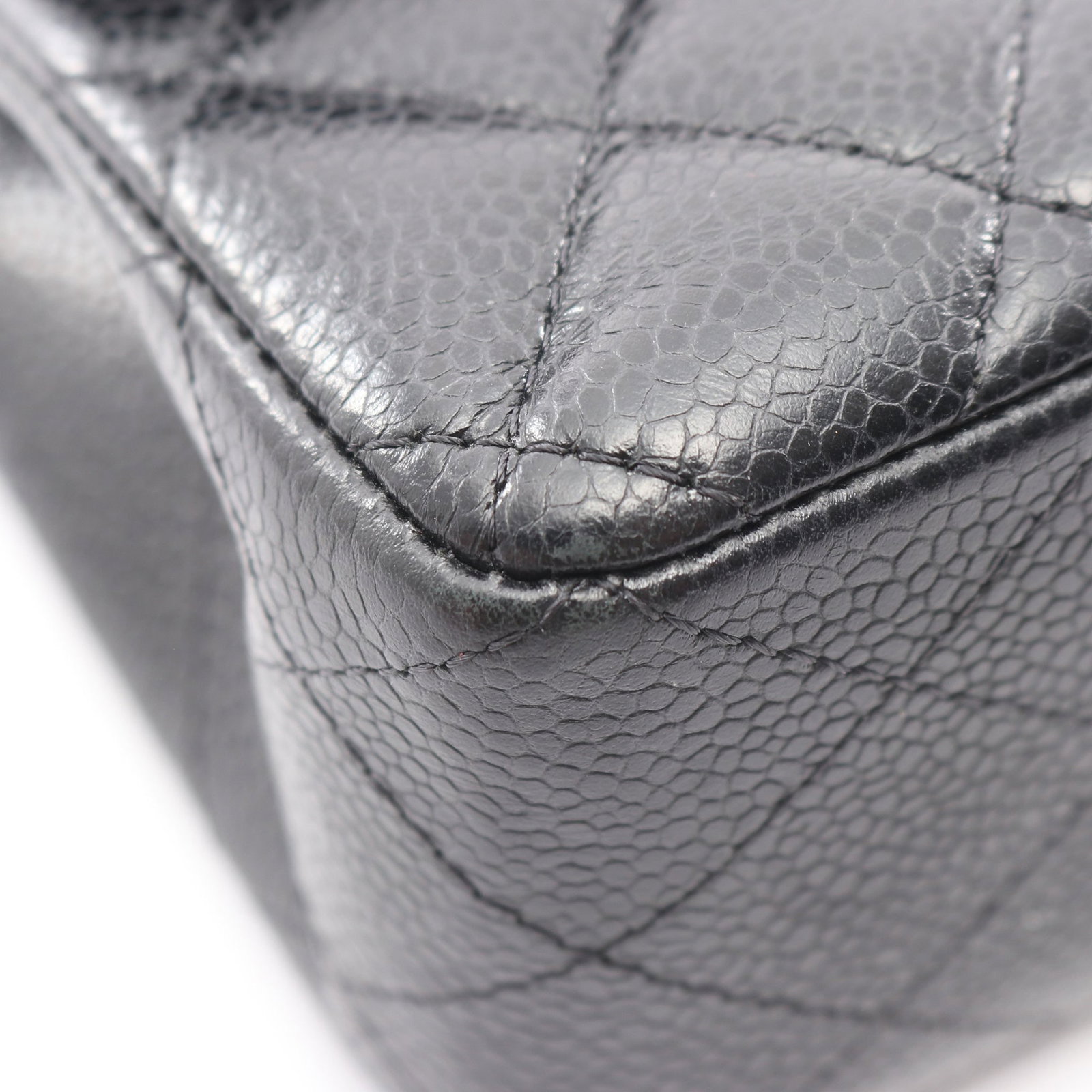 Chanel Double Flap Black Caviar - 7