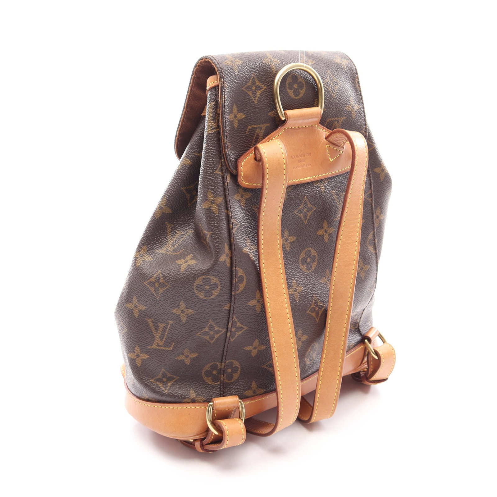 Louis Vuitton Montsouris MM Brown: Montsouris MM backpack in brown Monogram canvas. Size 25 x 30 x 12 cm.