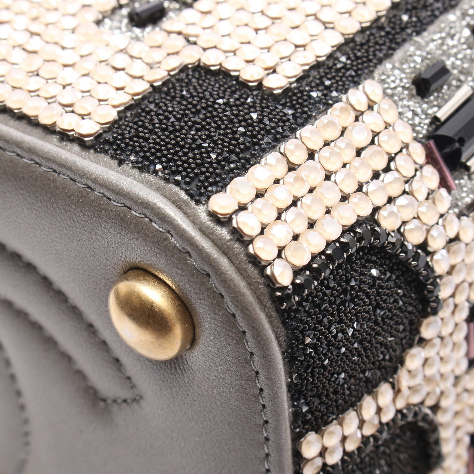 Chanel Beaded Bucket Bag Silver - 6