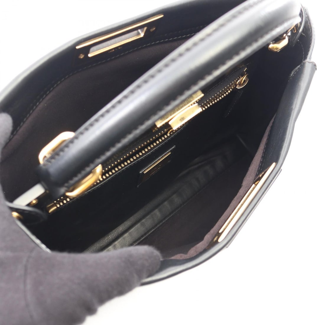 Fendi Peekaboo Regular 2WAY Black - 3