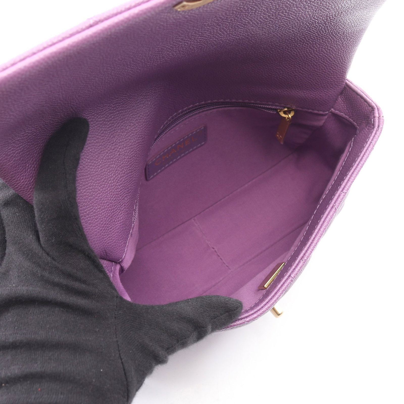 Chanel Small Flap Chain Purple - 3