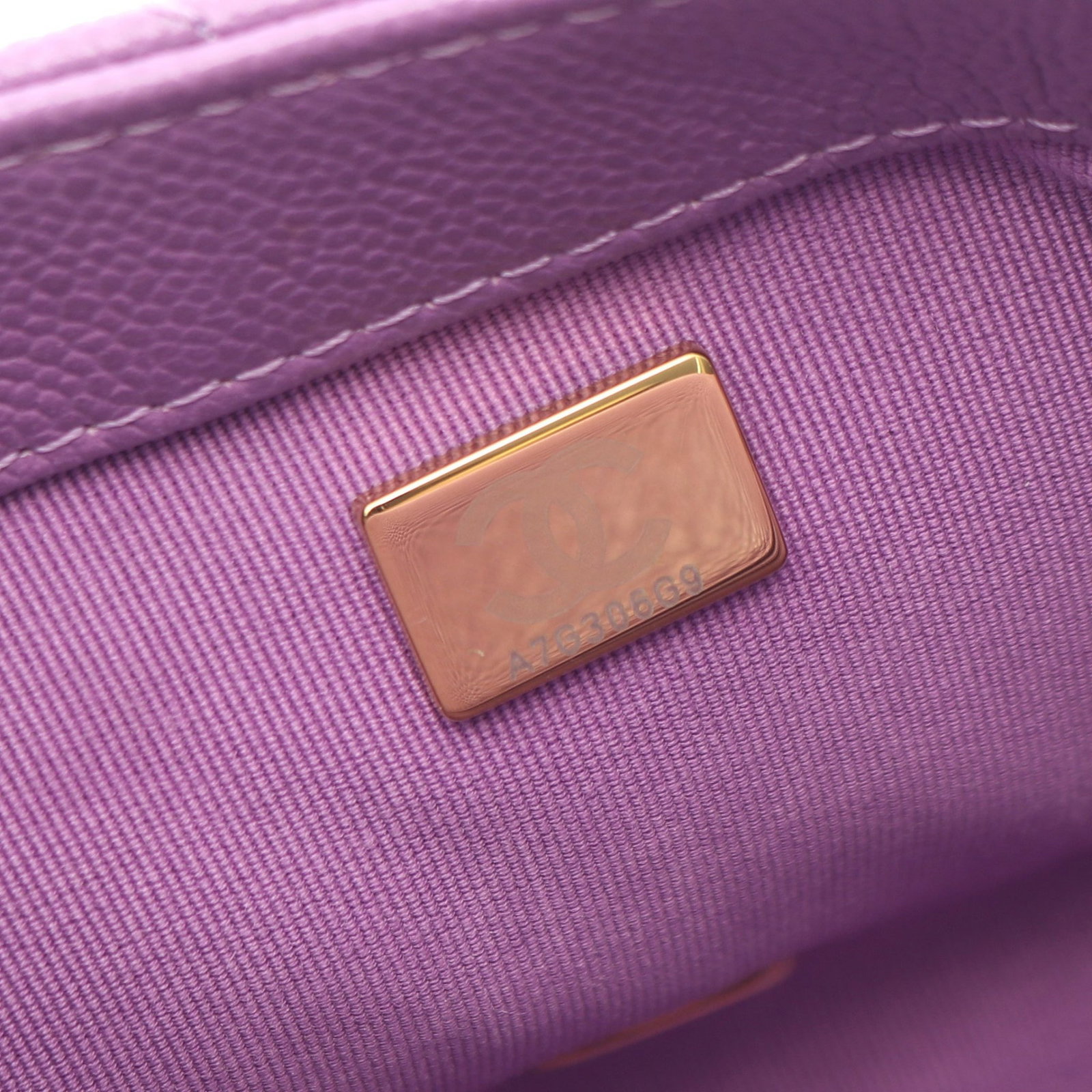 Chanel Small Flap Chain Purple - 5