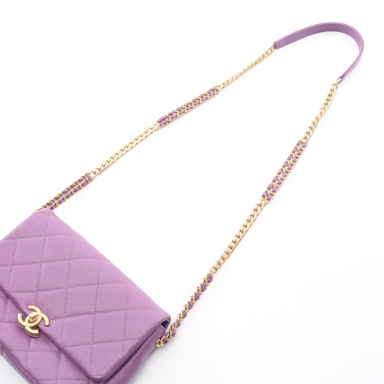 Chanel Small Flap Chain Purple - 9