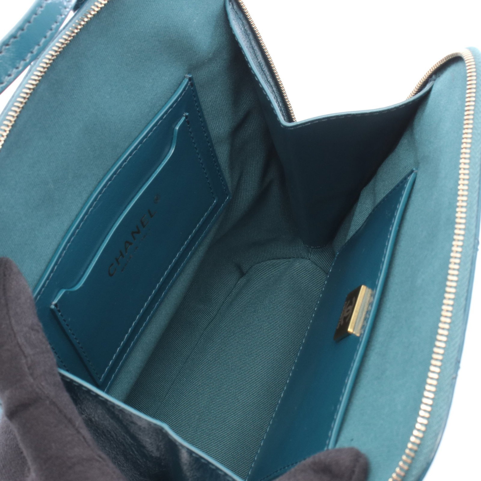 Chanel Backpack Blue Green - 3