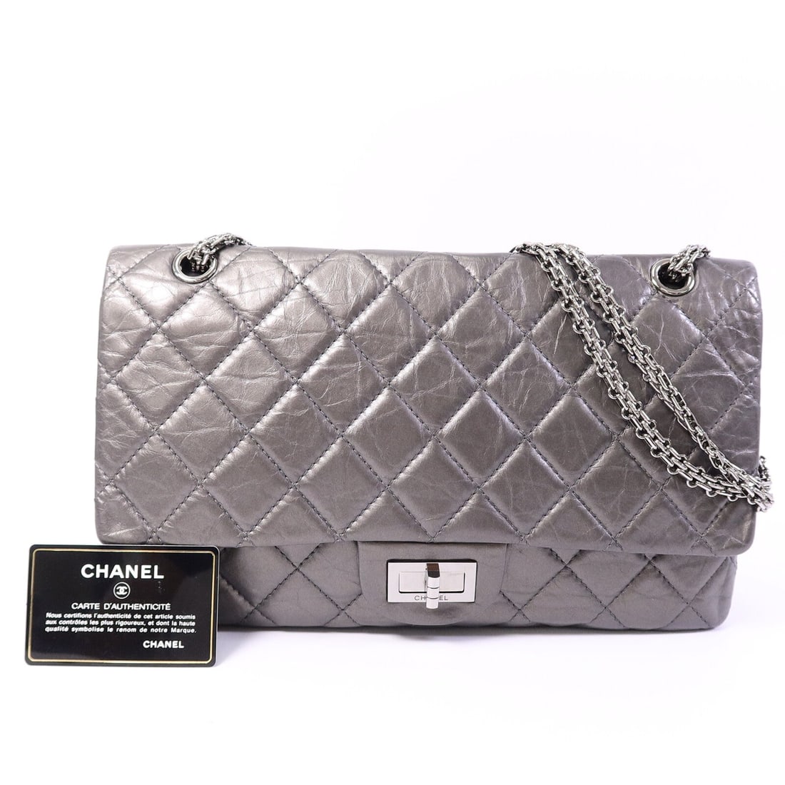 Chanel 2.55 Maxi Chain Bag - 10