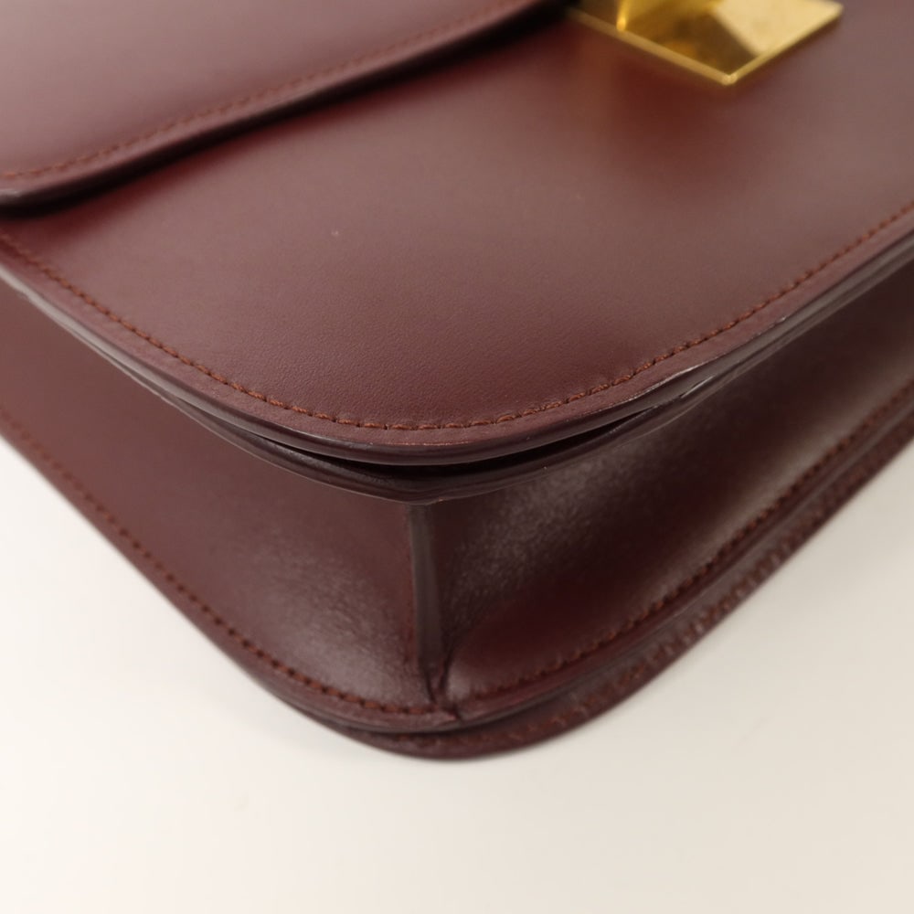 Celine Classic Box Shoulder Bag Red - 12