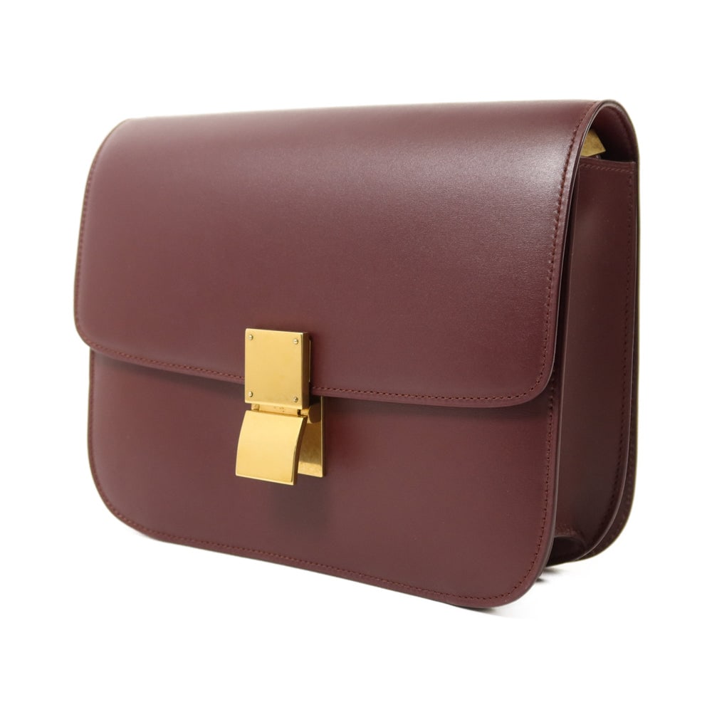 Celine Classic Box Shoulder Bag Red - 3