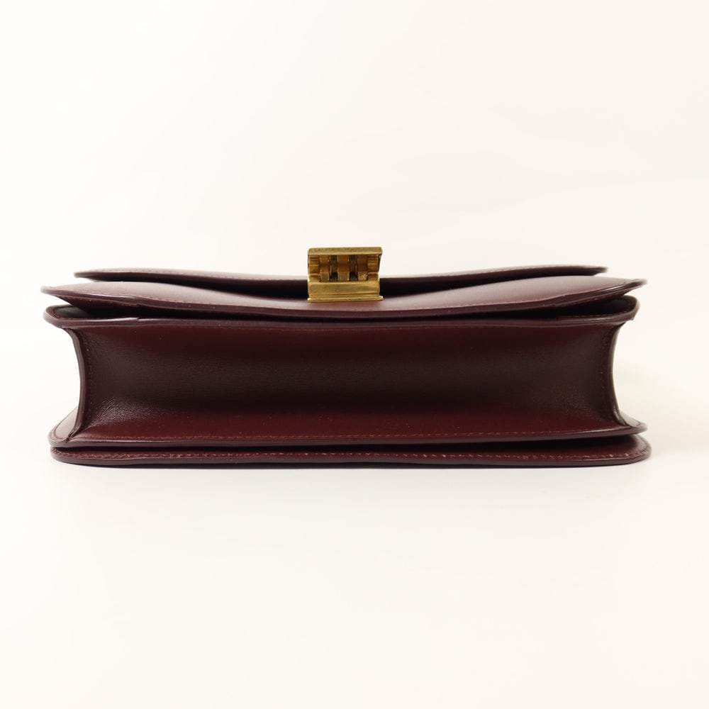 Celine Classic Box Shoulder Bag Red - 4