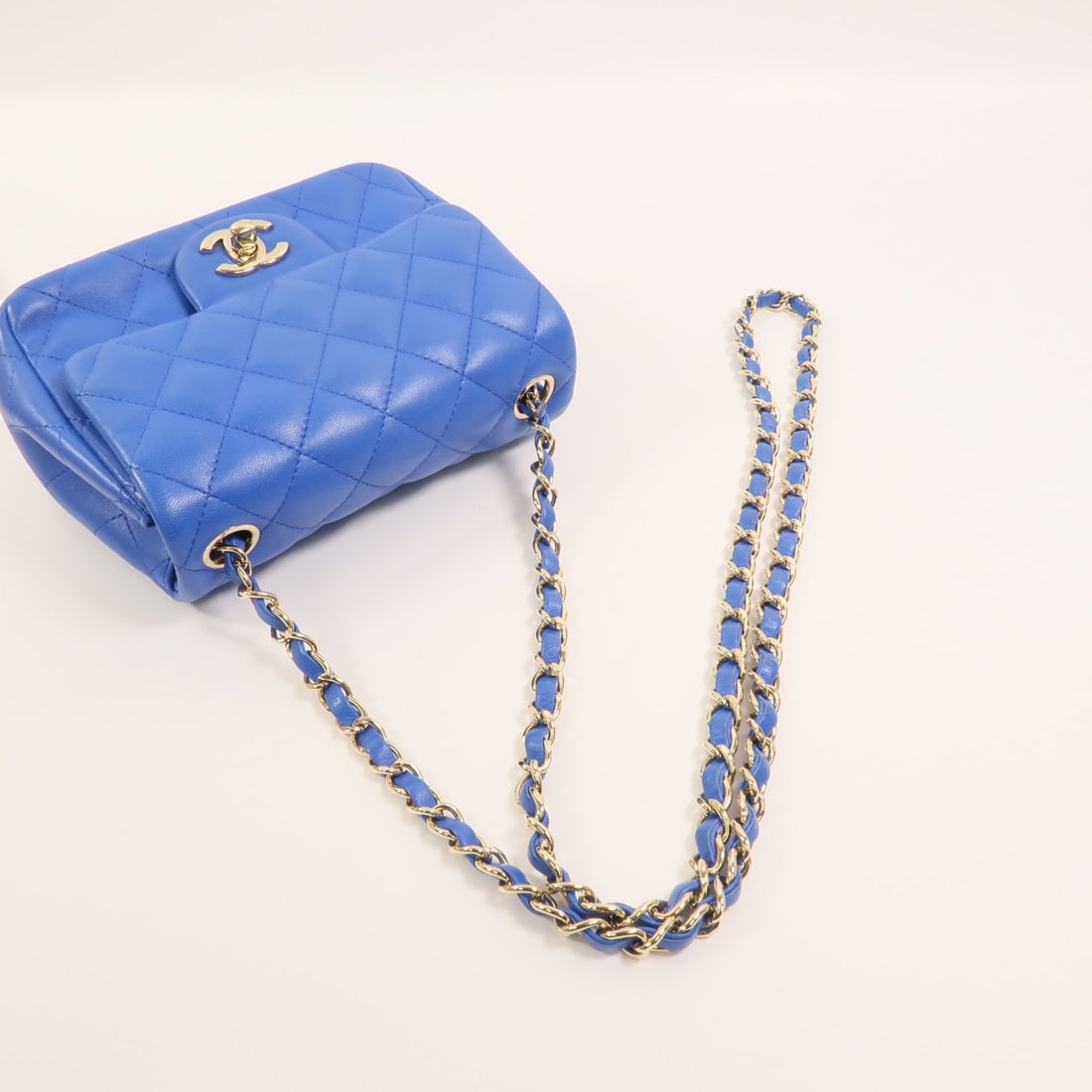 Chanel Mini Classic 17 Blue - 8