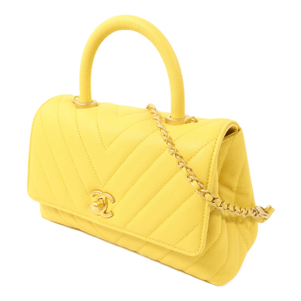 Chanel Coco Handle Small Yellow - 2