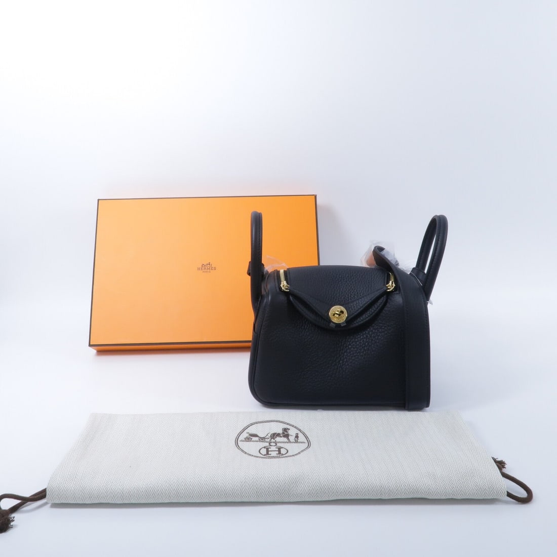Hermes Mini Lindy 2WAY Noir - 10