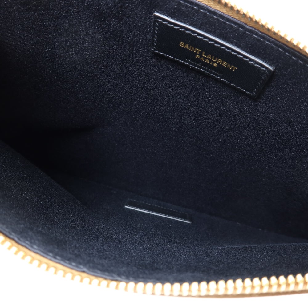 Ysl Suede Pouch Brown - 5