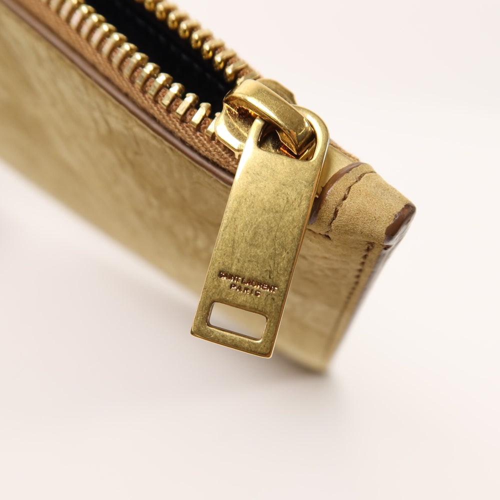 Ysl Suede Pouch Brown - 9