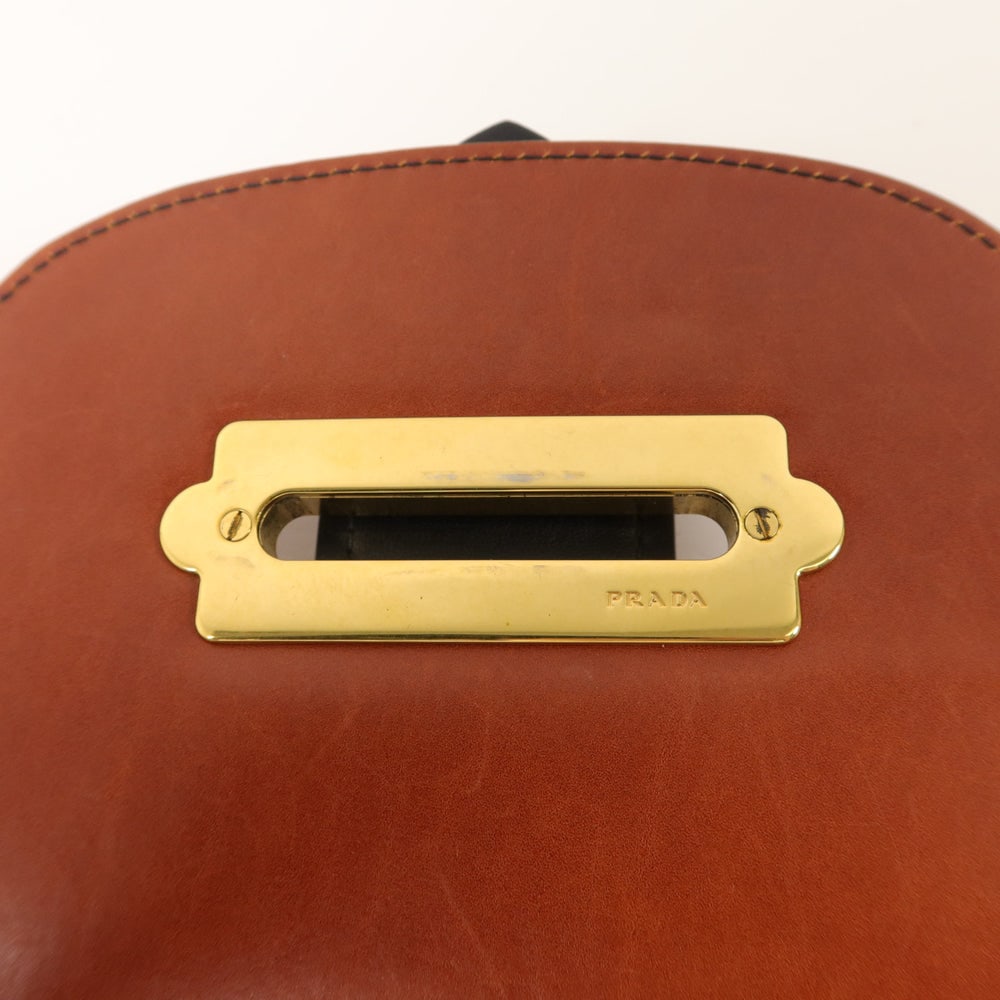 Prada Chain Shoulder Brown Black - 19