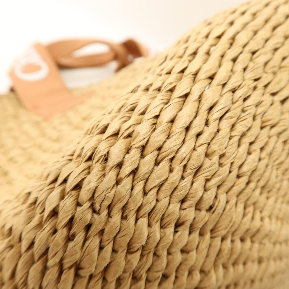 Chloe Basket Bag Raffia Brown - 11