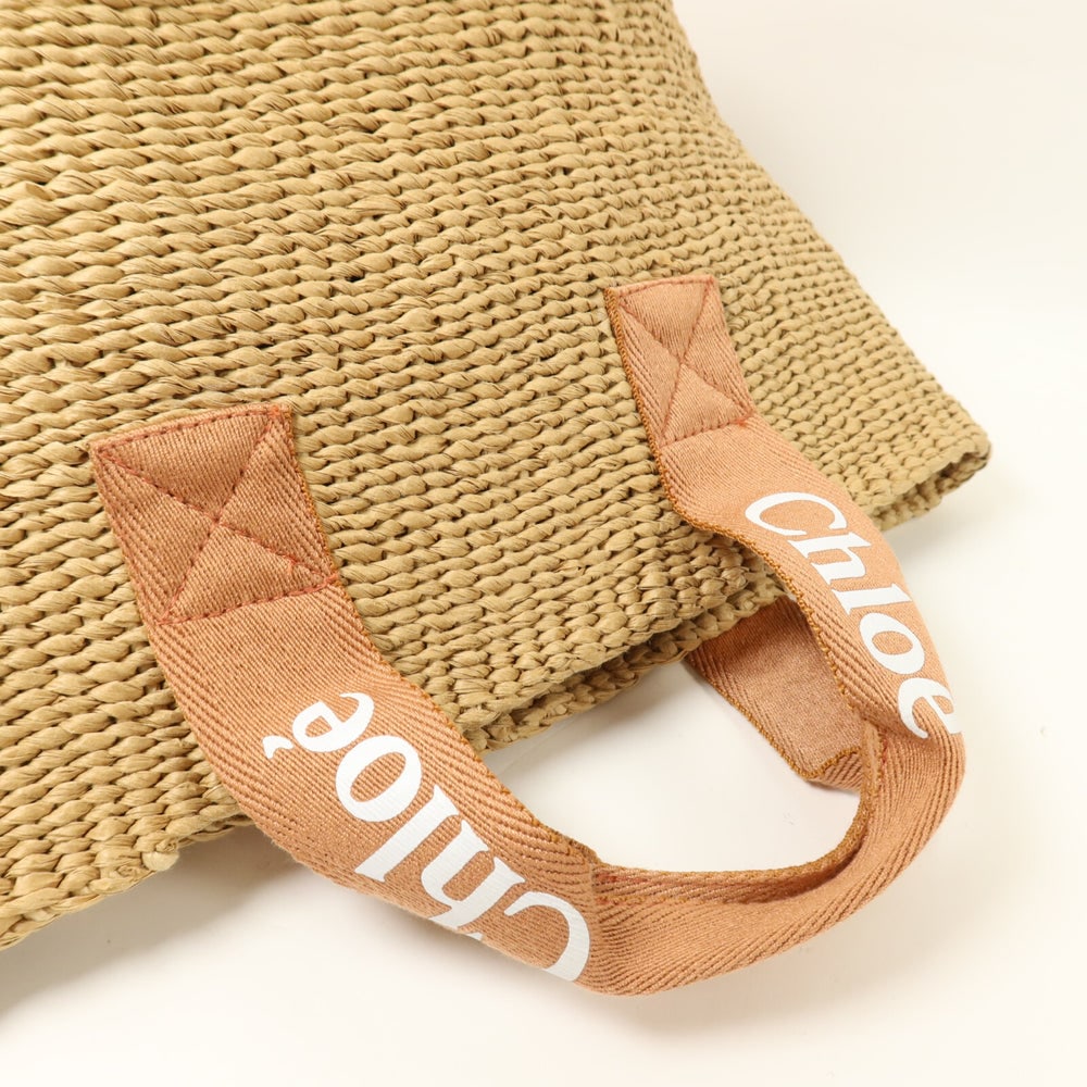 Chloe Basket Bag Raffia Brown - 8