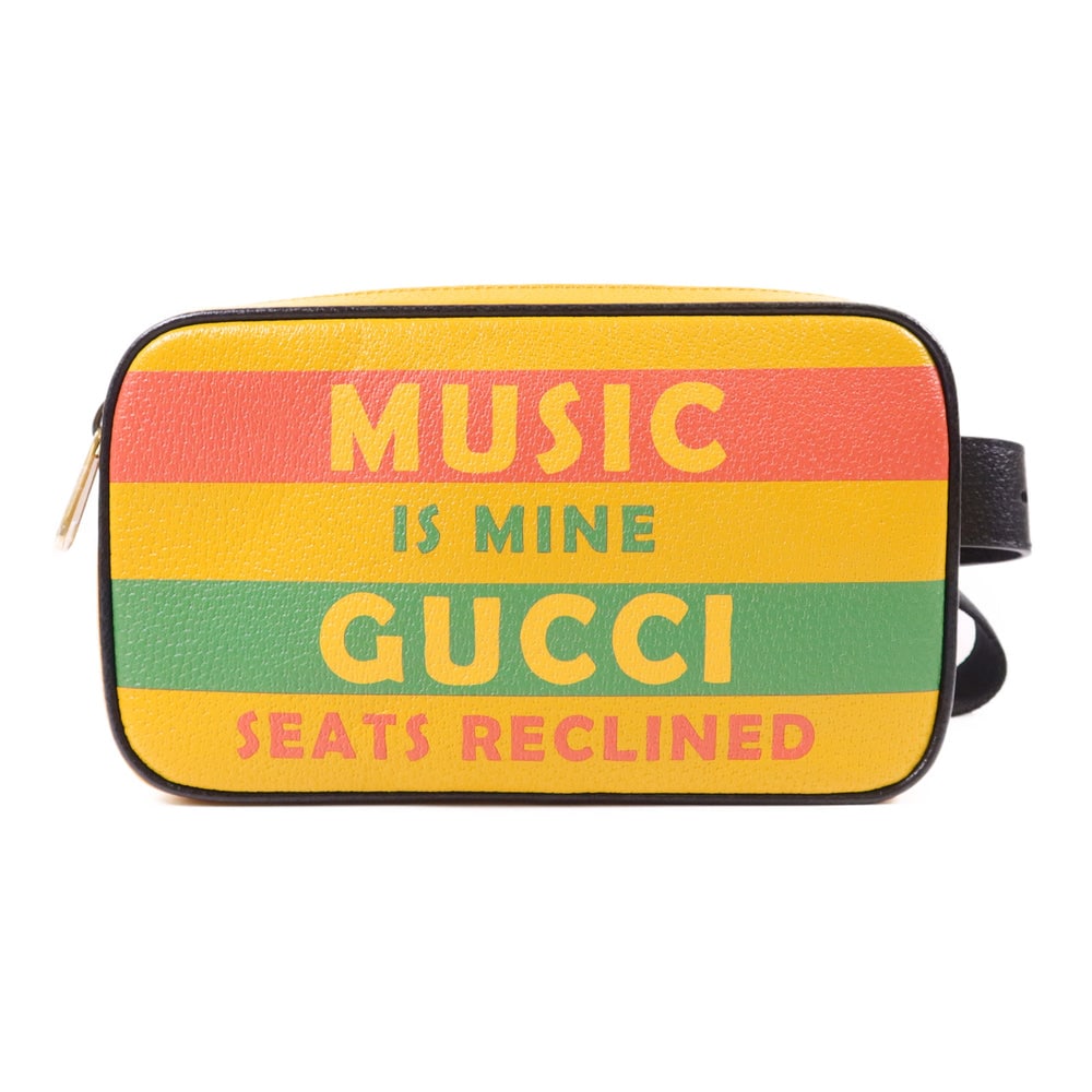 Gucci 100th Anniversary Belt Bag: Yellow leather belt bag. Includes box and storage bags. 24 x 14 x 5.5 cm.